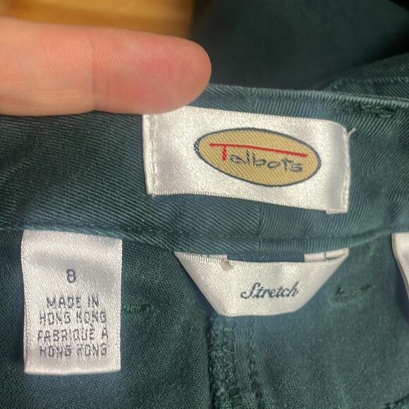 Talbots stretch forest green jeans women's 8 - Picture 12 of 12